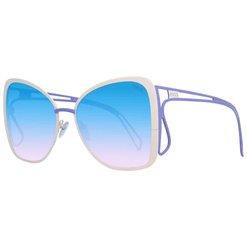 Emilio Pucci Cremefarbene Damen-Sonnenbrille - Sonnenbrille für Damen von Emilio Pucci, stilvolles Design in Cremefarbe, ideal für modebewusste Frauen, die ihrem Look das gewisse Etwas verleihen möchten.
