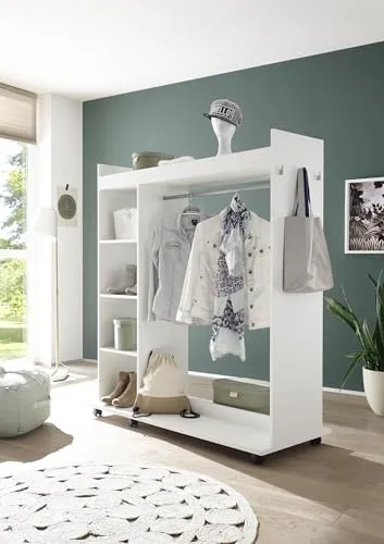 möbelando Kompaktgarderobe Vinnie in Weiß matt in weiß von Möbelando