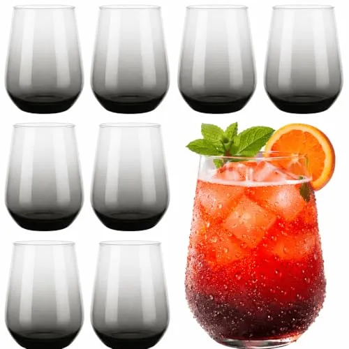 Trinkgläser Set 8er Smoke 450ml
