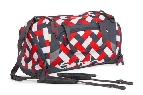 satch Sporttasche Chaka Bricks - vielseitig und nachhaltig - Sporttasche mit praktischem Schuhfach, gepolsterten Schultergurten und zwei Tragegriffen. Hergestellt aus 17 recycelten PET-Flaschen, wasser- und schmutzabweisend.