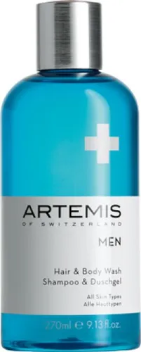 Artemis Herrenpflege MenHair & Body Wash 250 ml - Dusch- & Badeartikel mit revitalisierendem SwissSummit Compound, der Haut und Haare stärkt und frische Energie spendet. Ideal für Männer, die Pflege und Erholung in einem suchen.