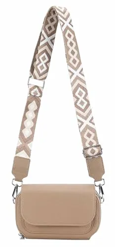 ITALYSHOP24 Schultertasche Damen – Multifunktionale Umhängetasche mit Muster