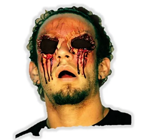 Vegaoo Falsche Wunde Ohne Augen für Erwachsene Halloween - Rot