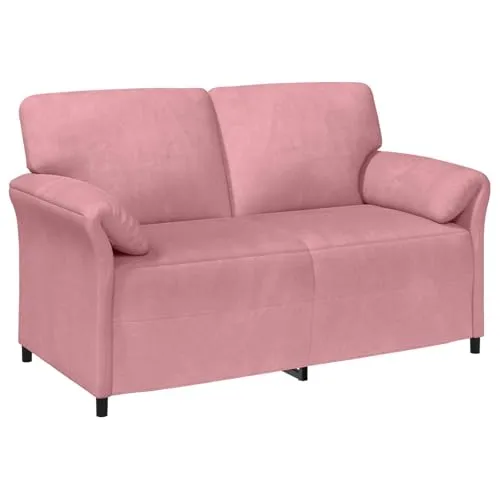 vidaXL 2-Sitzer Sofa Rosa 158 x 83 x 95 cm Samt - Genieße stilvolle Entspannung mit unserem eleganten 2-Sitzer Sofa in Rosa. Der samtige Stoff und der robuste Metallrahmen bieten Komfort und Langlebigkeit, ideal für jedes Wohnzimmer.