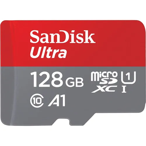 SanDisk Ultra MicroSDXC Speicherkarte 128 GB - Hochgeschwindigkeits-MicroSDXC mit 128 GB, ideal für Fotos und Videos. Mit bis zu 140 MB/s Übertragungsgeschwindigkeit, zuverlässig und vielseitig einsetzbar.