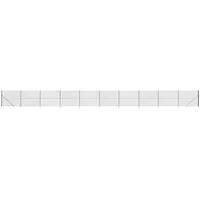 vidaXL Maschendrahtzaun Anthrazit 2x25 m mit Bodenhülsen - Vielseitiger Maschendrahtzaun aus verzinktem Stahl mit PVC-Beschichtung für dauerhafte Stabilität und Schutz. Ideal für Grundstücke und Tiergehege. Flexibel zuschneidbar und robust im Einsatz.