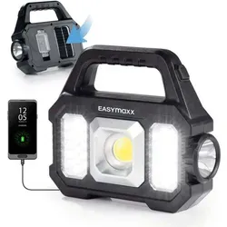EASYmaxx Solar-Arbeitsleuchte mobil 3,7V schwarz