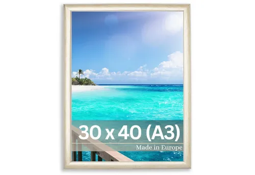 Victor (Zenith) Bilderrahmen Monet, Bilderrahmen Gold Beige 30x40 cm (A3), Bilderrahmen Art Deco