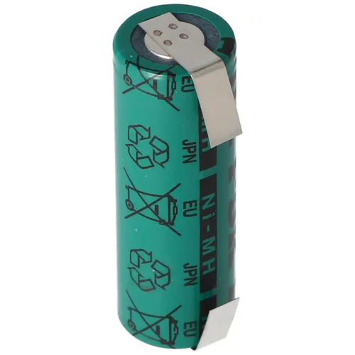 Sanyo HR-AU Twincell, A-Zelle, 2700mAh 50x17mm mit Lötfahnen U-Form, NEU jetzt von FDK