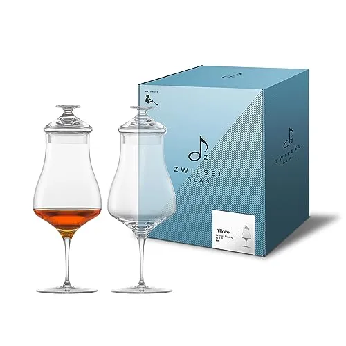 Zwiesel Glas Whisky Nosing Alloro - 2er Set - Hochwertige handgefertigte Whiskygläser, ideal für Genießer, mit einem Fassungsvermögen von 294 ml und elegantem Design.