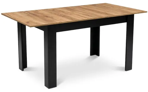 Esstisch ausziehbar 120-160 x 80 cm – Moderner Küchentisch mit praktischer Einlegeplatte