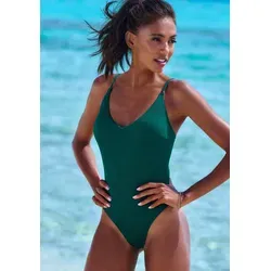 Badeanzug ELBSAND Damen, Gr. 38, Cup A/B, petrol von Elbsand