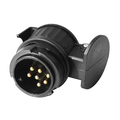 Adapter Stecker für Anhängerkupplung Miniadapter 13 auf 7 Polig 12 Volt