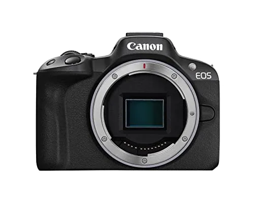 Canon EOS R50 Systemkamera - Spiegellose Digitalkamera mit 24,2 MP, 4K Video und intelligentem Autofokus für kreative Aufnahmen
