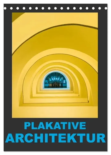 Enrico Caccia | Plakative Architektur (Tischkalender 2026 DIN A5 hoch),...