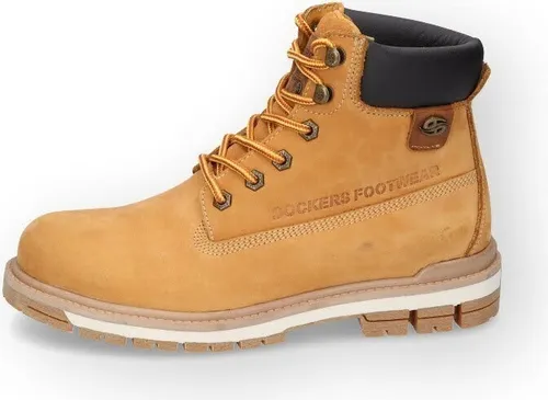 Dockers by Gerli Camel Boot Männer Schnürstiefel - Wanderschuhe mit 4 cm Absatzhöhe und 14 cm Schafthöhe, individuell anpassbare Schnürung für perfekten Sitz – ideal für Abenteuer in der Natur!
