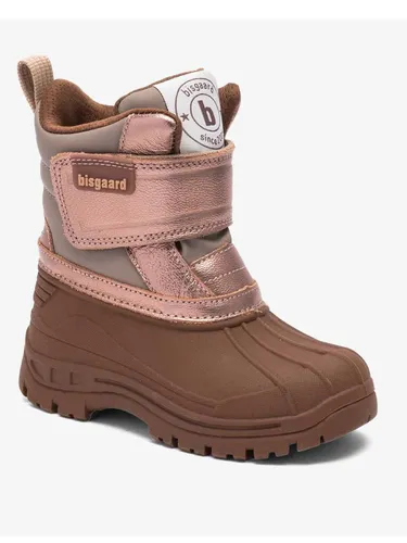 Bisgaard Pixie Rose Gold EU 30 - Stylische Winterstiefel - Wanderschuhe mit 100% natürlicher Wolle gefüttert, wasserdicht und atmungsaktiv. Ideal für kalte Tage – robust und trendy für kleine Abenteurer.