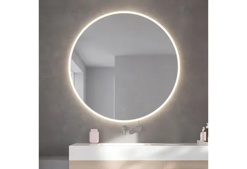 Loevschall Badspiegel Atlas Rund in weiß von Loevschall
