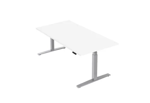 boho office® Schreibtisch Basic Line, Silber in silber von boho office