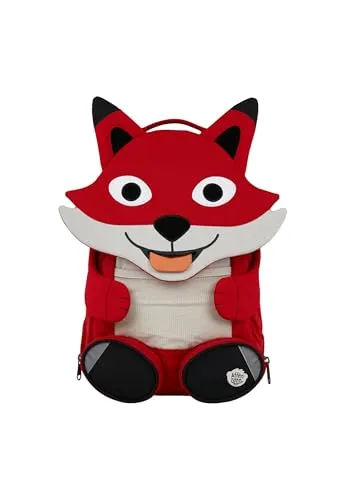 Affenzahn Großer Freund Fuchs Rucksack - Schulranzen für Kinder (3-5 Jahre) mit liebevollem Design, viel Stauraum und sicherheitsfördernden reflektierenden Elementen.
