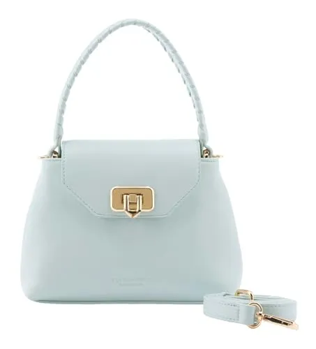 SEIDENFELT MANUFAKTUR Handtasche Umhängetasche Lilla Edet Top Handle Bag Sea salt blue hellblau