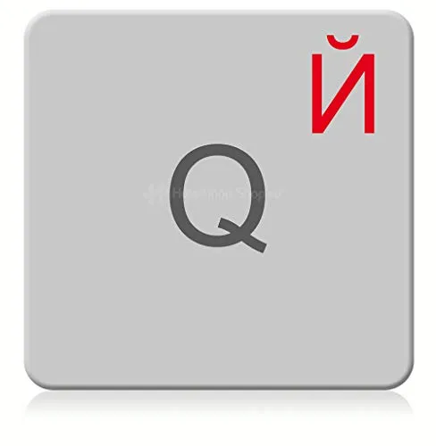 hoopomania RUSSISCHE TASTATURAUFKLEBER [rot - 14x14mm] iMac und MacBook Tastatur Aufkleber russisch