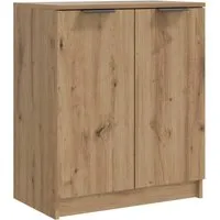 vidaXL Schuhschrank mit Stauraum - Schuhschrank in Artisan-Eiche, ideal für den Eingangsbereich. Staubfreie Aufbewahrung und stilvolles Design vereinen sich in diesem langlebigen Schuhregal.