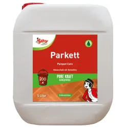 POLIBOY Parkett Pflege Konzentrat 5L - Kanister für strahlenden Glanz - Reinigungsmittel für Parkett mit doppelt so hoher Ergiebigkeit, hygienische Reinigung und tiefenwirksame Pflege für langanhaltenden Glanz ohne Schichtenbildung.