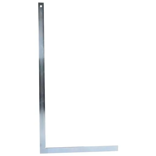 Dönges Schlosserwinkel ohne Anschlag, 800 x 430 mm - Zimmermannswinkel aus rostfreiem, verzinktem Stahl für präzise 90 Grad Winkel, langlebig und ideal für Bau- und Metallarbeiten.