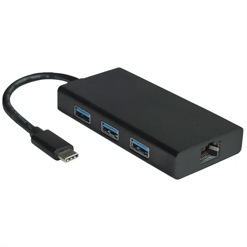 USB 3.2 Gen 2 Typ C zu Gigabit Ethernet Konverter + Hub