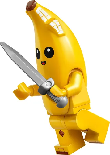 LEGO Fortnite: Peely Minifigur - Bringe den Bananenhelden Peely aus Fortnite in deine Sammlung! Diese LEGO Minifigur sorgt für Spaß und ist ein Highlight für alle Fans. Perfekt für kreative Bauabenteuer und ein echter Hingucker in jeder Sammlung.