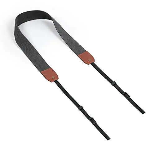 MegaGear Echtleder Kameragurt, Handgefertigt, Universal DSLR/SLR, Schultergurt/Nackengurt, Robust