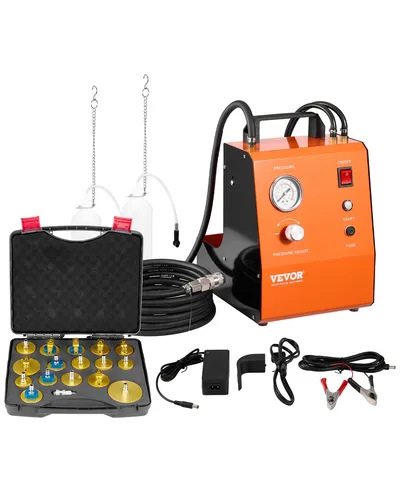 VEVOR Elektrisches Bremsflüssigkeitsadapter Set - Bremsenkomplettsatz mit 24 W Leistung und 1 L/min Durchflussrate, ideal für effizientes Bremsenservice und Wartung.