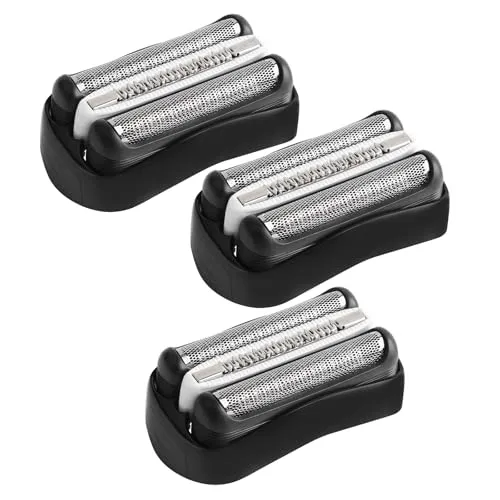 Stück Ersatz-Scherkopf Kompatibel mit Series 3, 32B Rasierköpfe Ersatzklingen Klingen Rasierkopf für Series 3 3000s, 3010s, 3040s,3050cc, 300s, 310s etc (32B, Schwarz) 3