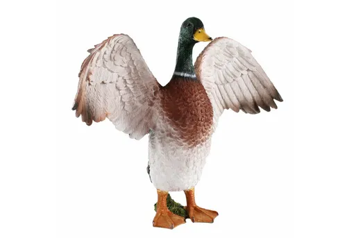 colourliving Tierfigur Enten Figur XL Deko Ente Groß - Dekofiguren für Indoor und Outdoor, harmonisches Design mit geöffneten Flügeln, perfekt für jeden Anlass wie Weihnachten oder Geburtstage.