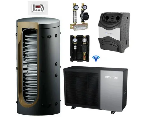 Environ Luftwärmepumpe  Environ EcoHeat Wärmepumpe mit 550 Liter Hygienespeicher für Brau
