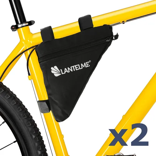 Stück Fahrrad Rahmentasche Wasserdicht Oberrohr Dreiecktasche Tasche Nylon 2