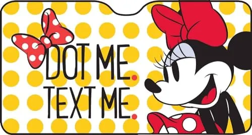 Tataway Minnie Front-Sonnenschutz für SUV-Autos, 150 x 80 cm — Effektiver Sonnenschutz mit Offiziellen Disney-Grafiken für Mädchen, robust und einfach zu verwenden