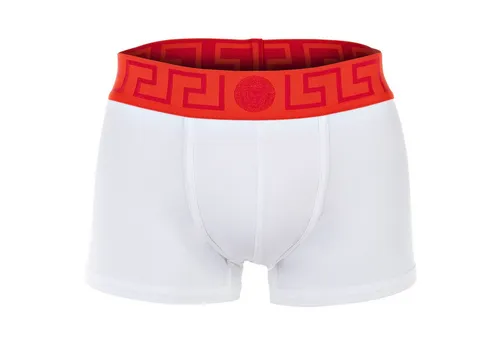 Versace Topeka Boxershort - Stylische Herren Boxershorts von VERSACE. Aus hochwertiger Baumwolle mit einem eleganten Greca-Muster und Medusa-Motiv am elastischen Bund für einen besonderen Look.