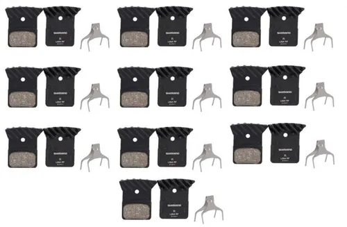Shimano Scheibenbremse Shimano 10x Scheibenbremsbelag L05A-RF Resin Typ L Kühlrippen Nachfolg