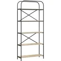 vidaXL Regal Sonoma-Eiche 80 x 30 x 183 cm - Modernes Bücherregal aus robustem Holzwerkstoff mit 5 stabilen Regalen. Ideal für Bücher und Deko, passt perfekt in jedes Zuhause oder Büro.