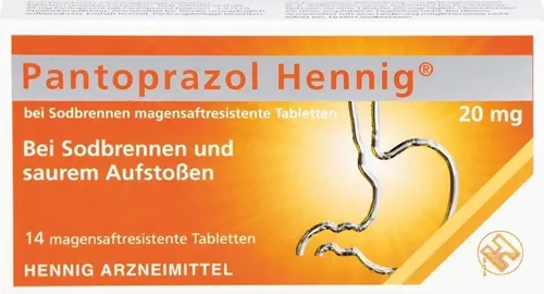 PANTOPRAZOL Hennig b.Sodbrennen 20 mg msr.Tabl. 14 St