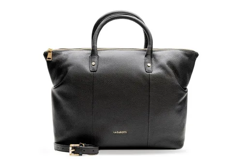 Lazarotti Bologna Leather Schultertasche, aus echtem Leder - Elegante Schultertasche aus 100% Leder mit abnehmbarem, verstellbarem Schultergurt. Geräumiges Hauptfach mit vielen Fächern, ideal für den Alltag und DIN A4 geeignet.