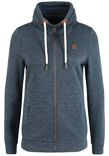 OXMO OXVicky Sweat Zip-Jacke Damen - Funktionsjacke mit kuscheliger Fleece-Innenseite, ideal für Alltag und besondere Anlässe, vereint Stil und Funktionalität in einem modernen Design.