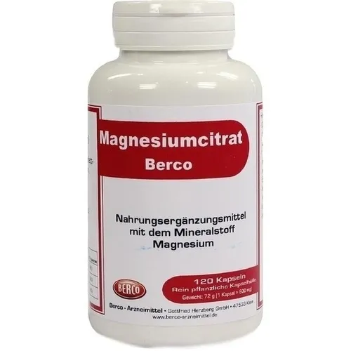 MAGNESIUMCITRAT Berco Kapseln 120 St.