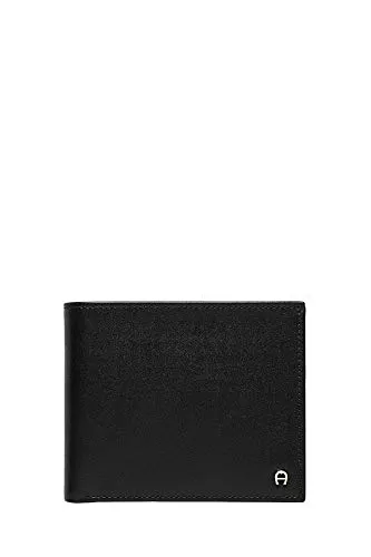 Etienne Aigner Herren Geldbörse Schwarz Kalbsleder - Herren-Geldbörsen aus hochwertigem Kalbsleder, mit 6 Kartenfächern, Münzfach und 2 Scheinfächern für optimale Organisation und stilvolles Design.