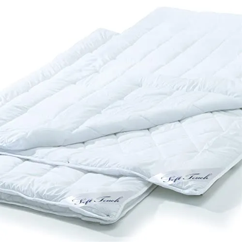 aqua-textil Soft Touch Bettdecke 4 Jahreszeiten Set 155x220cm - Bettdecken Set aus hochwertiger Mikrofaser mit 100% Polyester-Füllung für höchsten Komfort. Hygienisch, langlebig und waschbar bis 95°C – ideal für allergikerfreundlichen Schlaf.