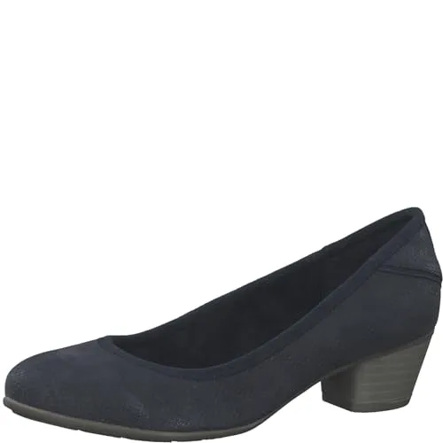 s.Oliver Damen Pumps Kleiner Absatz Elegant Blau (Navy) 40 EU - Damen-Pumps mit SOFT FOAM Sohle für höchsten Komfort. Ideal für schicke Anlässe, bieten diese eleganten Schuhe einen glamourösen Look und eine optimale Passform.