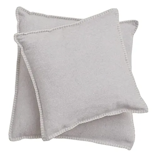 David Fussenegger Kissenbezug Filz Dekokissen aus Baumwolle flauschig weich, 50x50 cm