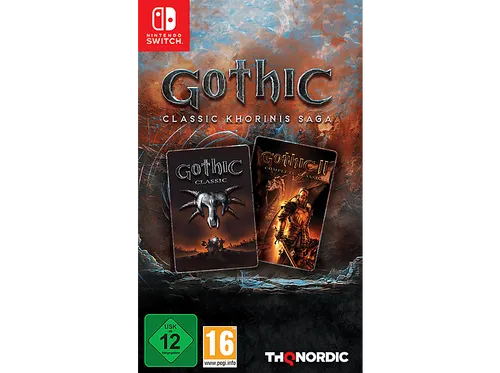 Gothic 1 & 2 Classic Khorinis Saga - Switch [EU Version] - PC- & Videospiele: Erlebe über 100 Stunden episches Fantasy-RPG mit den preisgekrönten Gothic-Klassikern auf Nintendo Switch. Besiege Gegner und entdecke Reichtümer in der faszinierenden Welt von Khorinis!
